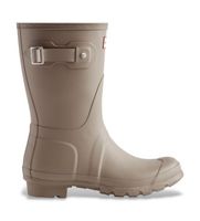 hunter para mujer wfs1000rma botas original short taupe 37 plano ninguno casual pvc