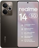 smartphone realme 14 5g 8gb ram  256gb rom telefono movil snapdragon 6 gen 4 con pantalla amoled de 120hz bateria de 6000mah y carga rapida de 45w resistencia ip69 gt boost camara ia de 50mp