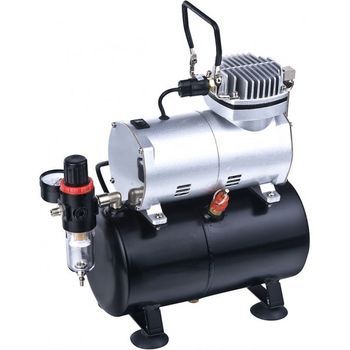 Mini Tanque Compresor 3 Litros Tc-20t Aerografo Pintura Coche Y Moto 1/5 Hp
