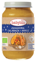 babybio tarrito buenas noches zanahoria calabaza y arroz 200 gr
