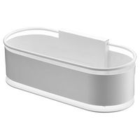 portasapone frontal blanco mate en acero inoxidable s304 y laton