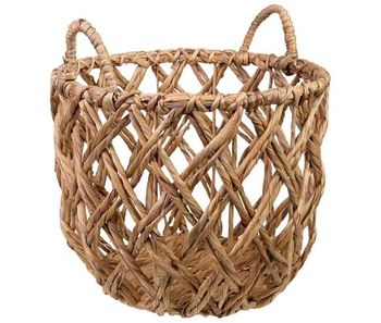 Cesto de fibra natural marron d40x33/23