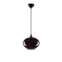 lampara de techo smoked-050 humo metal vidrio 27x27x120 cm