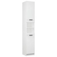 armario de bano madera contrachapada blanco 32x34x1885 cm vidaxl