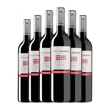 Enrique Mendoza Vino Tinto Merlot-monastrell Alicante Crianza 75 Cl 14.5% Vol. (pack De 6 Unidades)