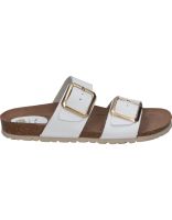 sandalias de piel para mujer interbios 7232 blanco 37