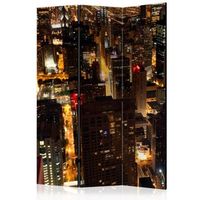 biombo - city by night - chicago usa 135x172 cm