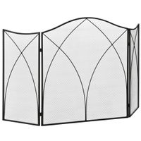 salvachispas plegable 108x24x76 cm negro
