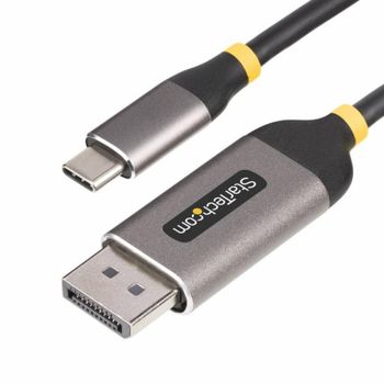 Cable USB-C a DisplayPort StarTech 3m 8K 60Hz 4K 144Hz HDR10 Macho-Macho Negro/Gris
