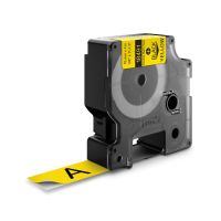 dymo d1 cintas de nylon flexible para impresoras de etiquetas negroamarillo