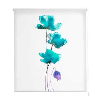 Estoralis - Estor Enrollable Translucido | Estampado Flores | 150 X 180 Cm (ancho/alto) Tamaño Tela 147 X 175 Cm | F-3138 Unico