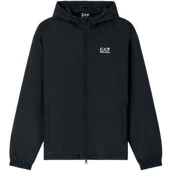 Emporio Armani EA7 Cazadora Core ID Nylon Hooded Jacket Black para hombre
