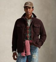 polo ralph lauren para hombre 710p04962001 camisa felted marron s casual lana manga larga