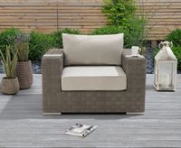cardinal grey rattan wicker garden chair
