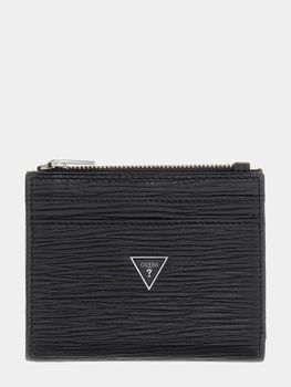Cartera De Piel Auténtica Milano Con Logotipo