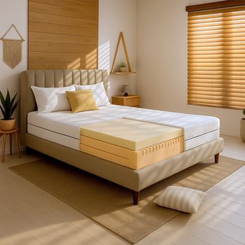 Colchón 80x190 Cm De Espuma Hipoalergénica, Altura 18 Cm | Ortopédico E Hipoalergénico | Funda Antiácaros Y Antibacteriana