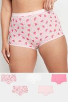 yours juego 5 shorts rosas de sandias