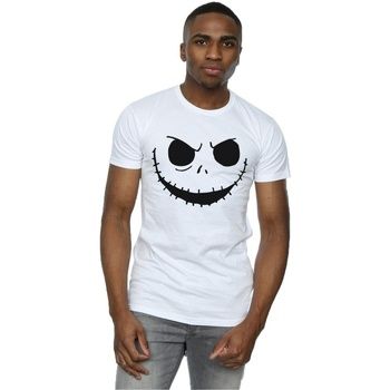 Disney Camiseta Nightmare Before Christmas Jack's Face para hombre