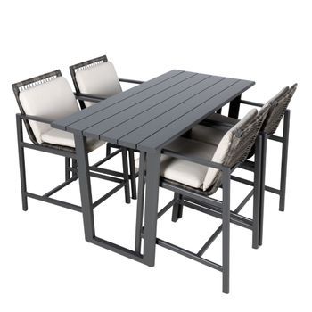 Conjunto Coctail De Jardín Onix - Antracita