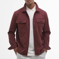 barbour international rocco brushed canvas overshirt - m