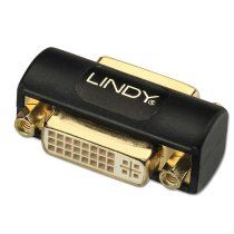 Lindy 41233 cambiador de gÃ©nero para cable DVI Negro