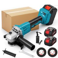 amoladora angular electrica sin escobillas de 1000w y 125mm maquina de corte de 3 velocidades herramienta electrica para trabajar la madera compatible con bateria makita de 18v