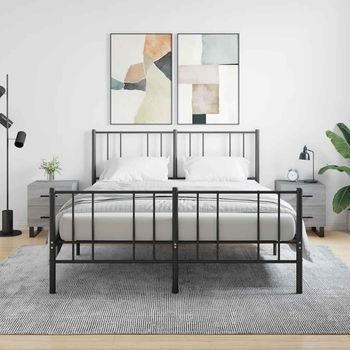 Mesitas De Noche (2 Uds) - Dormitorio - Madera De Ingeniería - Gris Sonoma (40x35x47.5cm)