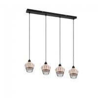 regleta de techo borka 4 luces