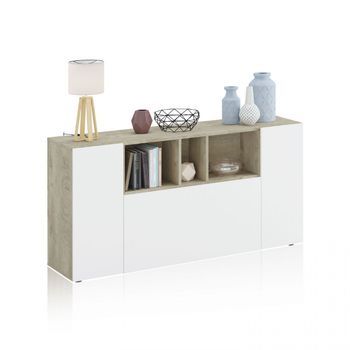 Aparador Loira Blanco Artik (blanco Mate) – Roble Alaska 150 X 76 X 41cm Cm