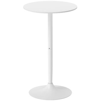 Mesa de bar 60x60x102 cm blanco