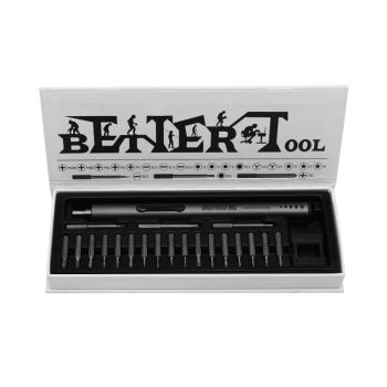 SEQURE ES-180 20 en 1 Juego de destornilladores eléctricos Mini Micro de alta capacidad Herramienta de precisión multiac