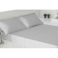 juego sabanas cuatro piezas 100 algodon gris cama 180cm donegal collections
