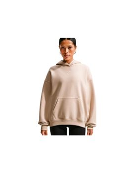 Sudadera Nike Studio Fleece Oversized Pullover Mujer Marrón