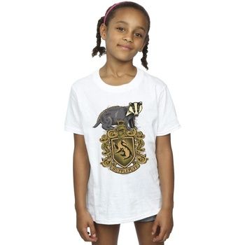Harry Potter Camiseta Hufflepuff para niña