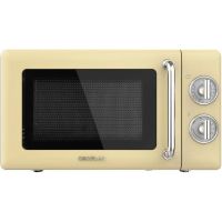 cecotec proclean 3110 retro microondas con grill 20l 700w amarillo