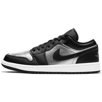 Nike Zapatillas Air Jordan 1 Low SE Black Metallic Silver para hombre