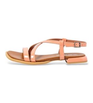 Art para mujer. 1200111AX003_ESP Sandalias de Piel 2001 Bergamo naranja (40), Plano, 1 a 3cm, Hebilla, Casual
