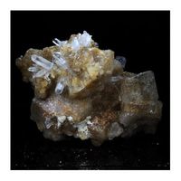 calcita  cuarzo - pierre natural de francia la mure isere  cristal multicolor formado de calcita y cuarzo  2477 ct - certificado de autenticidad