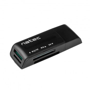 Natec ANT 3 Lector de Tarjetas USB 2.0 Negro