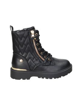 Botines Militares Veganos Para Niña Xti Kids 151344 Negro 33