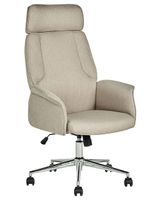 silla de oficina giratoria beige