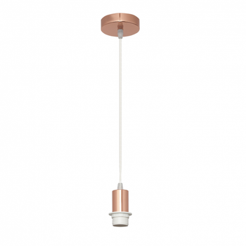 Armazon colgante p/pantalla maldivas oro rosa 1xe27