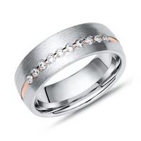 anillo de mujer parcialmente pulido plata 925