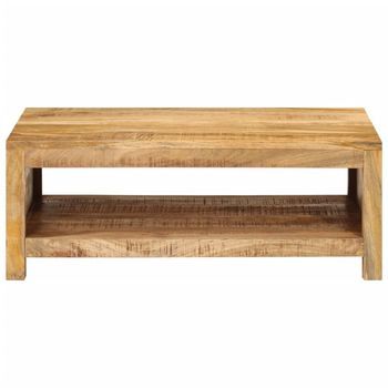 Mesa De Café - Mesa De Centro De Madera Maciza Mango 80x55x30 Cm