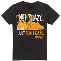 garfield camiseta not lazy para hombre
