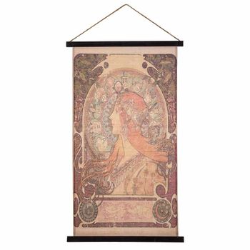 Lienzo pergamino de tela impresa multicolor 55x95x1,7h cm
