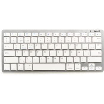 Teclado iggual TKL-BT mini inalámbrico Bluetooth compacto plata español