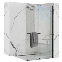 pared de ducha rea cortis black 100