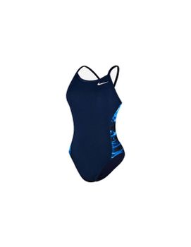 Bañador de Natación Nike Racerback One Piece Mujer Navy