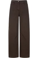 jeans de pierna recta de bull denim dark brown 44